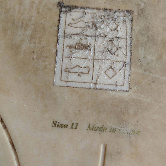 Dolce Vita Braided Tan Taupe Women's Sandals Faux Crocodile Soles Flat Size 11 - Picture 8 of 9